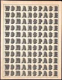 Cover of <cite>Womanspace</cite> journal, vol. 1, no. 1, 1973