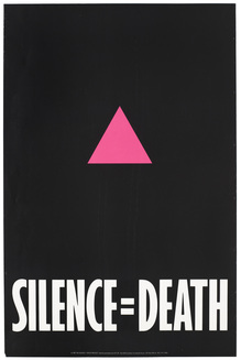 <cite>Silence=Death</cite> poster
