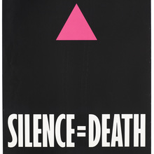 <cite>Silence=Death</cite> poster