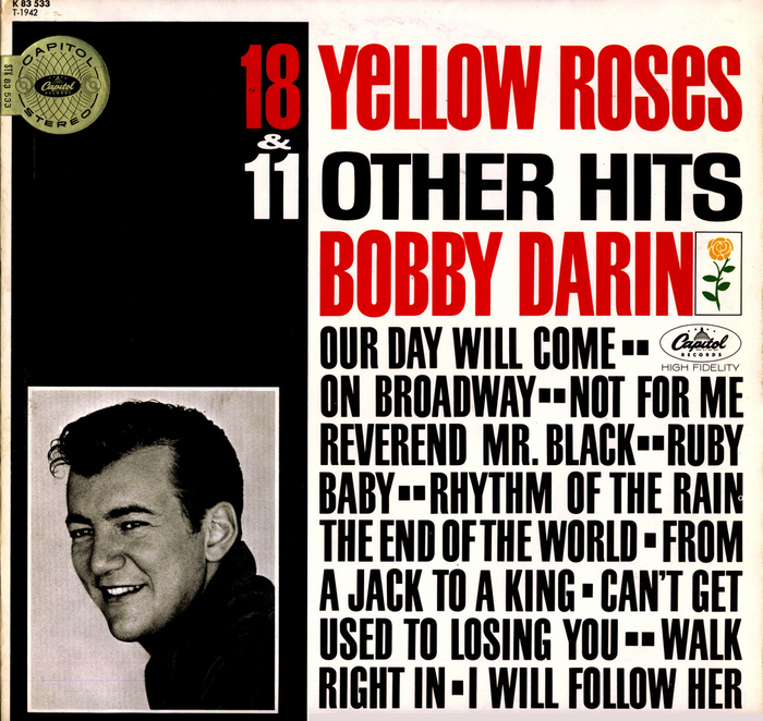 Bobby Darin – 18 Yellow Roses album cover