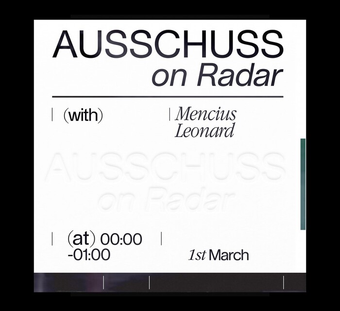 Radar Radio show by DJ Ausschuss 3