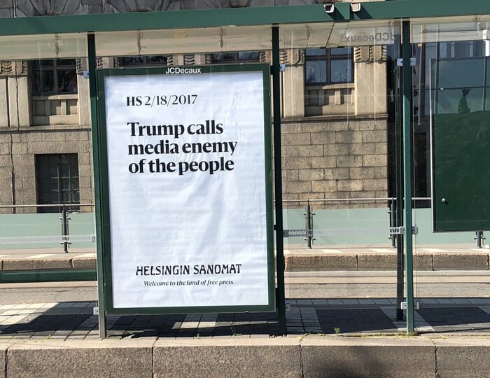 “The Land of Free Press” – Trump-Putin meeting campaign by Helsingin Sanomat 4