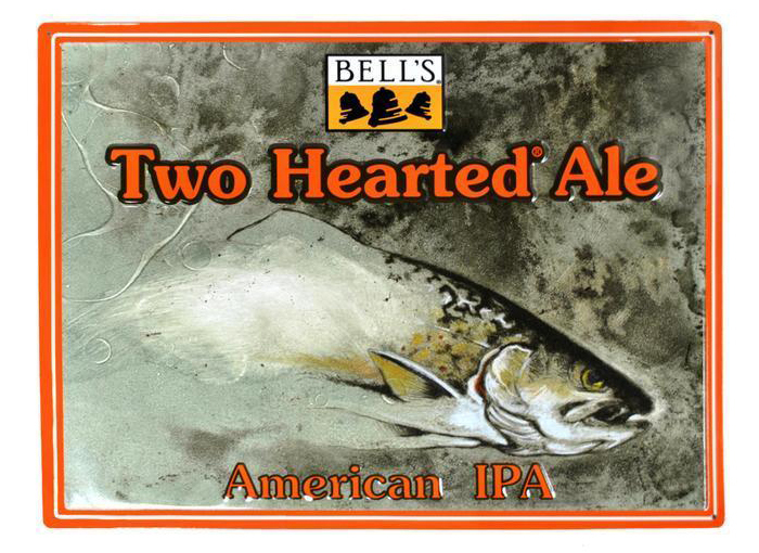 Tin sign sold in Bell’s Brewery’s merchandise store.