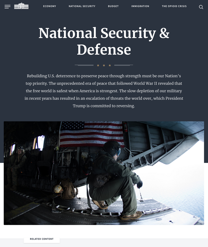 whitehouse.gov website (2018) 3