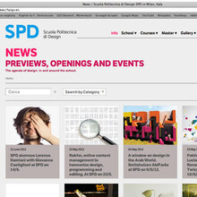 Scuola Politecnica di Design website