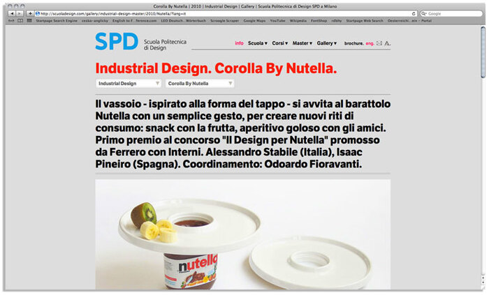 Scuola Politecnica di Design website 5