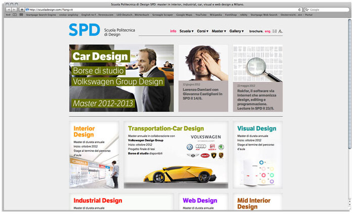 Scuola Politecnica di Design website 6