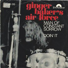 Ginger Baker’s Air Force – “Man Of Constant Sorrow”<span class="nbsp">&nbsp;</span>/ “Doin’ It” Norwegian single cover