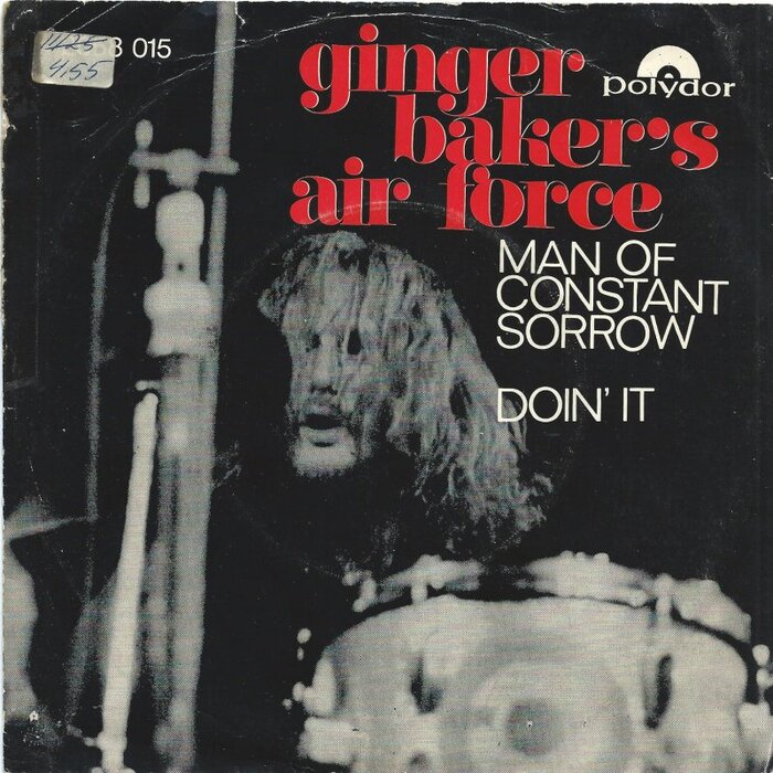 Ginger Baker’s Air Force – “Man Of Constant Sorrow”&nbsp;/ “Doin’ It” Norwegian single cover