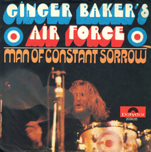 Ginger Baker’s Air Force – “Man Of Constant Sorrow” German single cover
