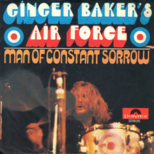 Ginger Baker’s Air Force – “Man of Constant Sorrow” German single cover