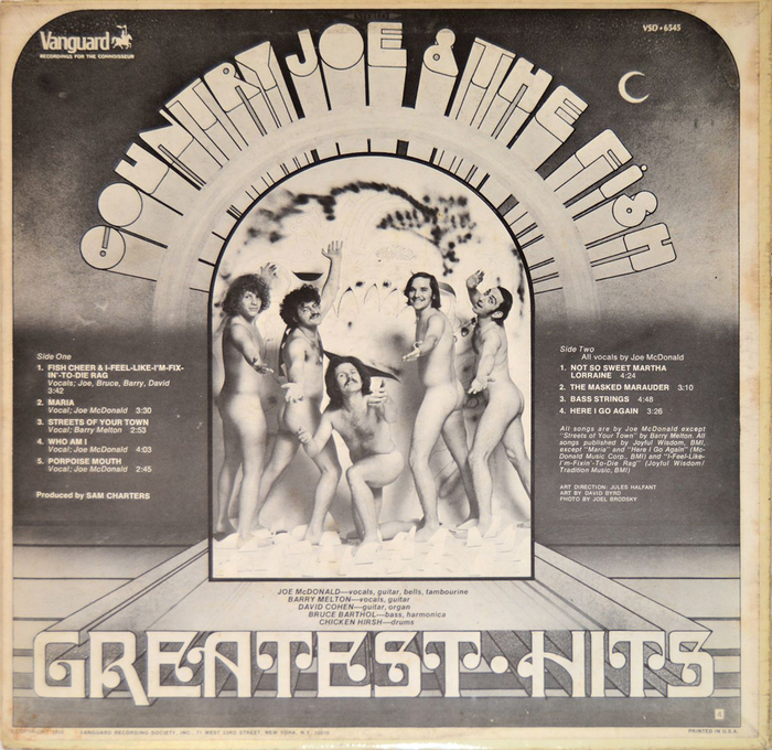 Country Joe & The Fish &ndash; Greatest Hits album art 2