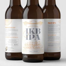 IKB IPA beer by Mad Dog Brew Co.