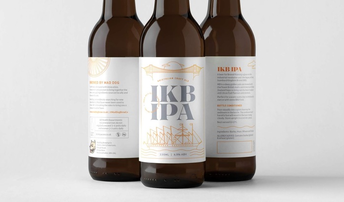 IKB IPA beer by Mad Dog Brew Co. 2