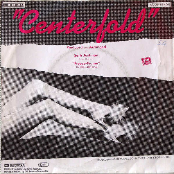 The J.&nbsp;Geils Band – “Centerfold” single cover 2