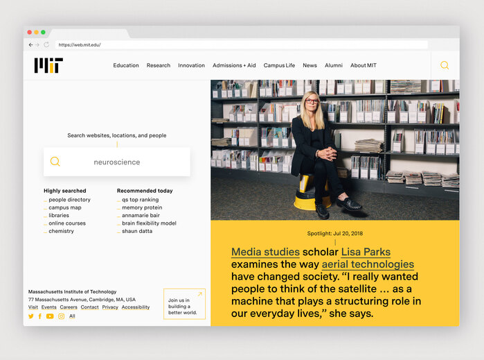Massachusetts Institute of Technology website 2