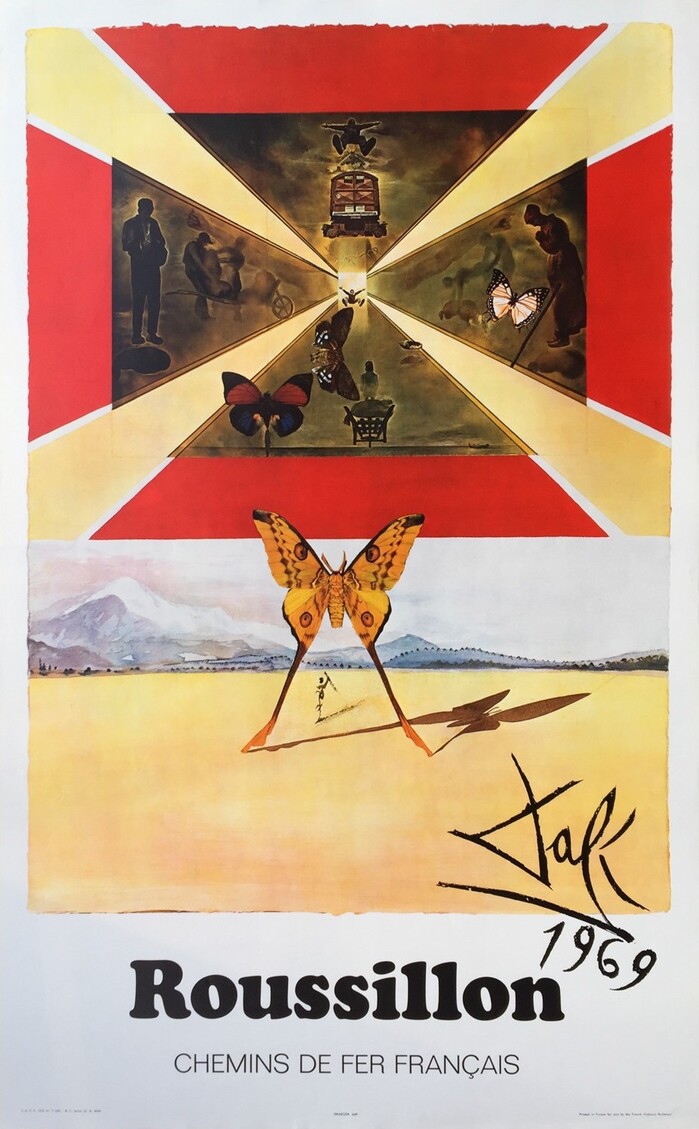 French railway posters by Dalí 3