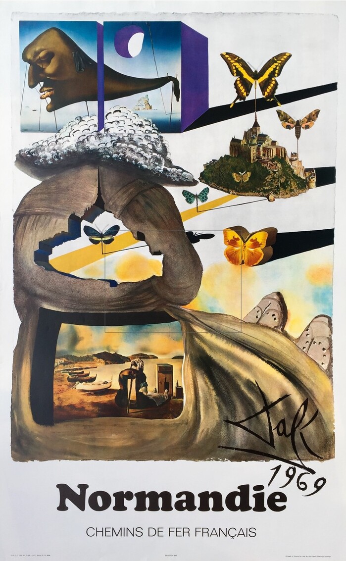 French railway posters by Dalí 6