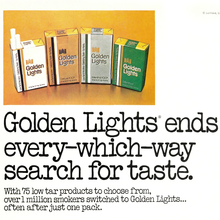 Kent Golden Lights Cigarette ad (1980)