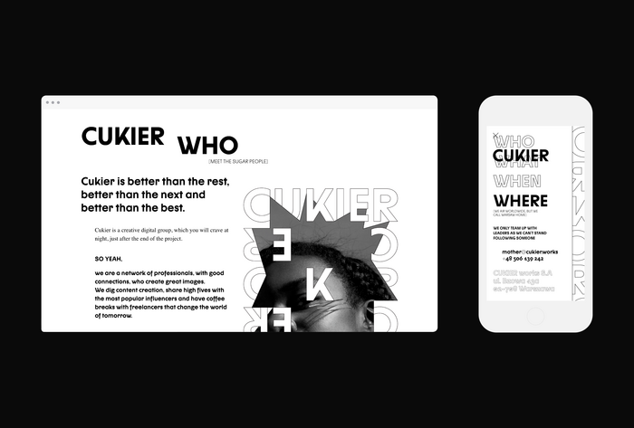 CUKIER ID &amp; Font Design by Mateusz Machalski
