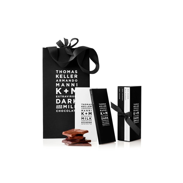 Jennifer Morla, packaging design for K+M chocolates, 2017
