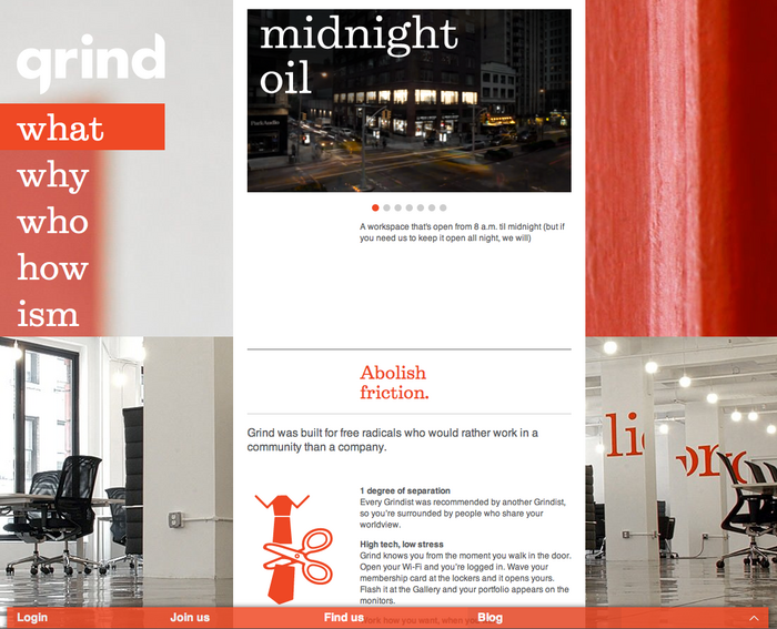 Grind website 2