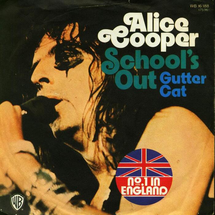 Alice Cooper – “School’s Out”&nbsp;/ “Gutter Cat” German single covers 2