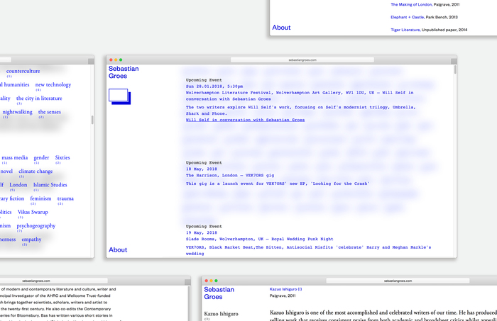 Sebastian Groes website 1