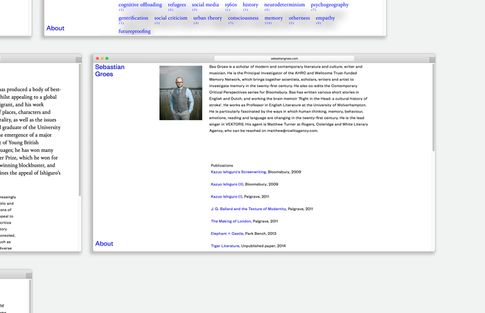 Sebastian Groes website 6