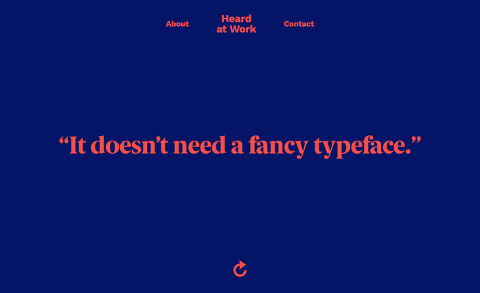 Heard at Work website 4