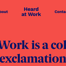 Heard at Work website