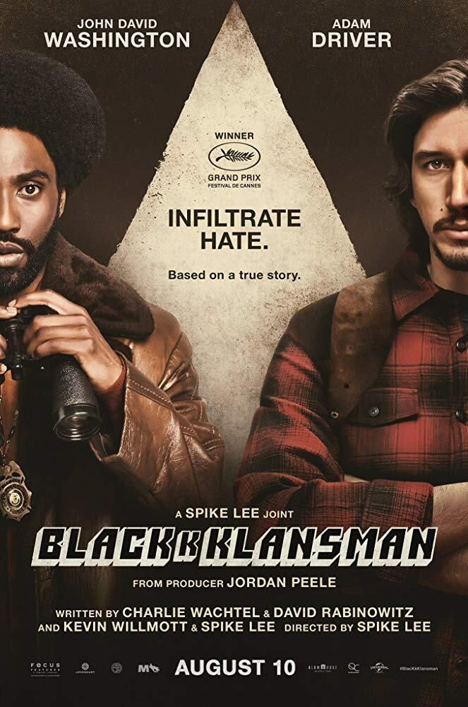 BlacKkKlansman (2018) movie posters, trailer, soundtrack, ads 3