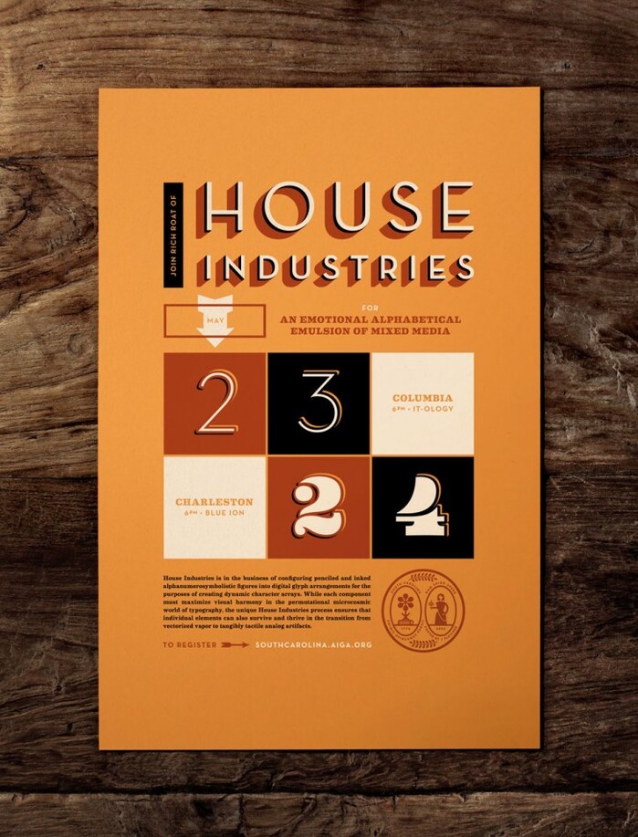 House Industries Lecture at AIGA South Carolina 1