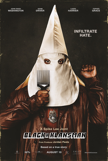 <cite>BlacKkKlansman</cite> (2018) movie posters, trailer, soundtrack, ads