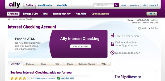 Ally Bank website 4