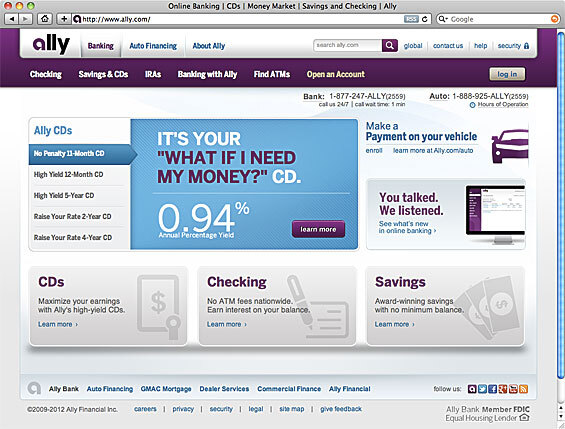 Ally Bank website 5