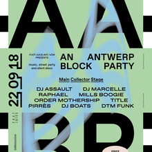 An Antwerp Block Party poster