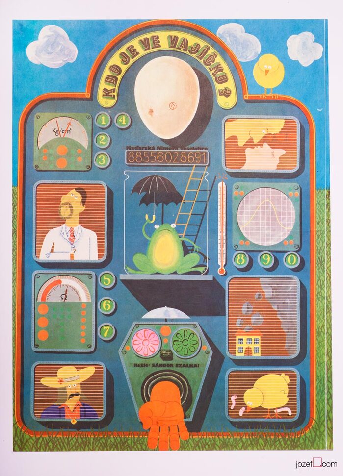 Who Is In the Egg? (1974) Czechoslovak movie poster