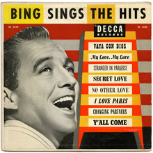 Bing Crosby – <cite>Bing Sings the Hits </cite>album art