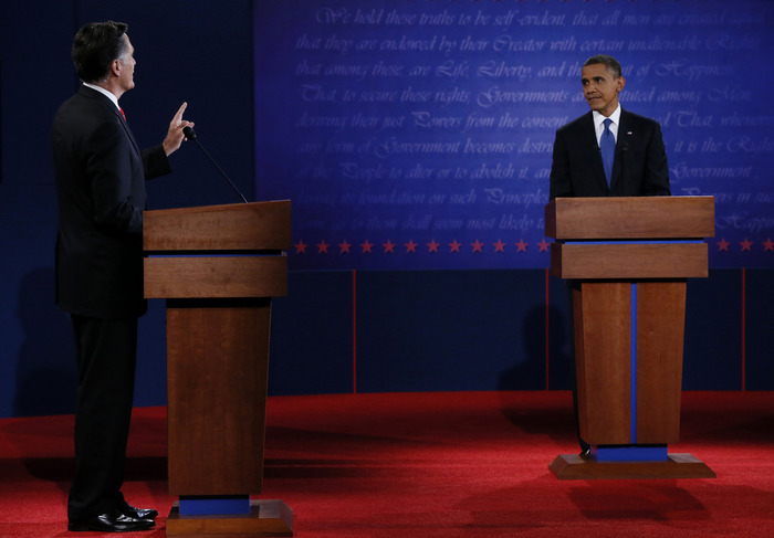 2012 US Presidential Debates backdrop 2