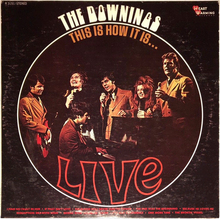 The Downings – <cite>This Is How It Is … Live </cite>album art