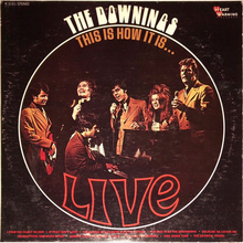 The Downings – <cite>This Is How It Is … Live </cite>album art