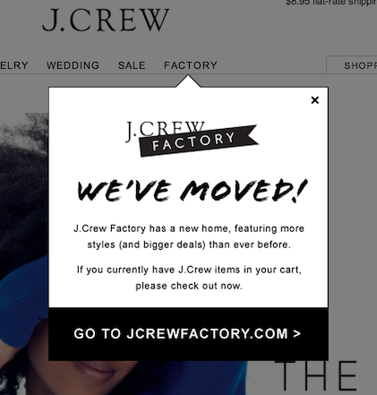 J.Crew Factory website 4