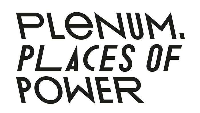 The change from left and right course typography, uppercase and lowercase letters alludes to diversity in parliaments and the different political camps.