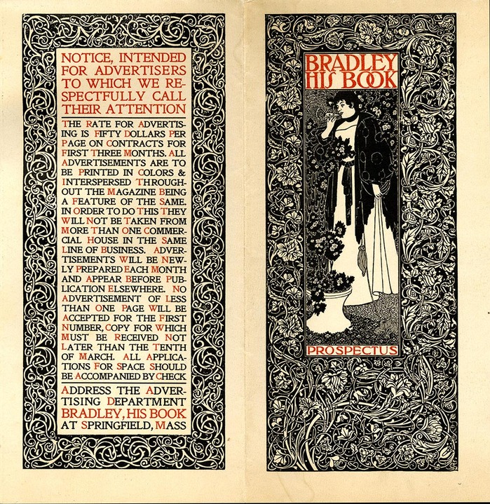 Prospectus for Bradley: His Book, ca. 1896.
