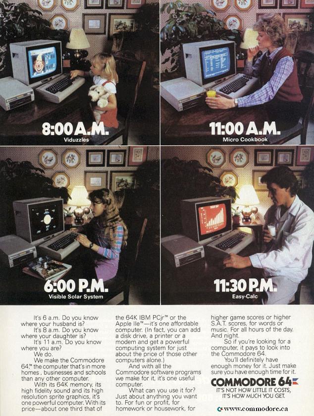 We Promise You Won’t Use The Commodore 64 More Than 24 Hours a Day — Part 2 / Commodore Microcomputers, Feb. 1985