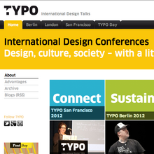 TYPO International Design Talks website