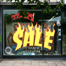 “Sale” window display at Titus, Kassel