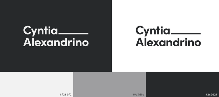 Cyntia Alexandrino visual identity 2