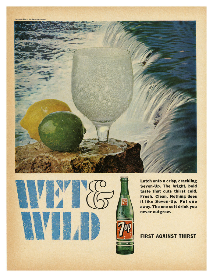 &ldquo;Wet & Wild&rdquo; ads for Seven-Up 1